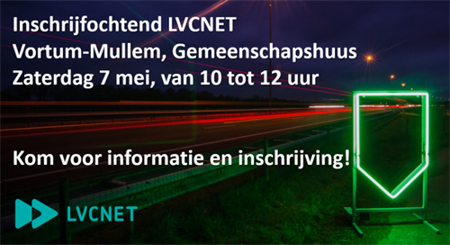 Morgen: LVCNET inschrijfochtend in Vortum-Mullem
